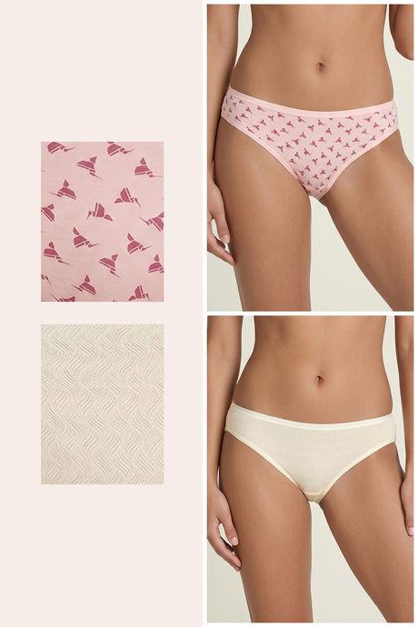 Zivame Low Rise Full Coverage Bikini Panty  (Pack of 2) - Multicolor — image 2